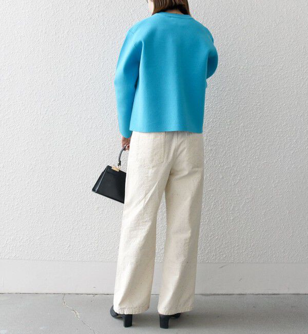 SHIPS any「SHIPS any: ミラノリブ ノーカラー ニット ジャケット カーディガン」|カーディガン|