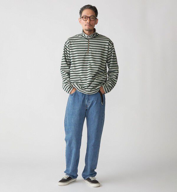 SHIPS「SHIPS: リバーシブル ボーダー フリース ハーフジップ プルオーバー」|プルオーバー|