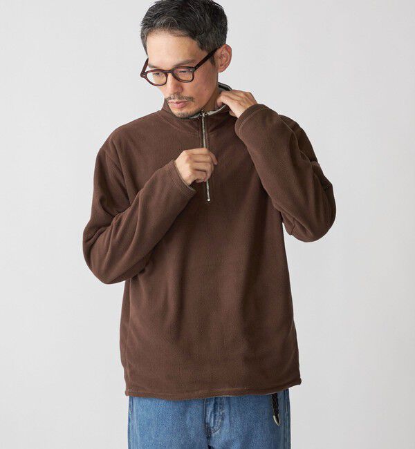 SHIPS「SHIPS: リバーシブル ボーダー フリース ハーフジップ プルオーバー」|プルオーバー|