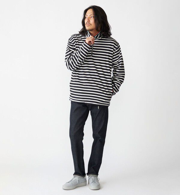 SHIPS「SHIPS: リバーシブル ボーダー フリース ハーフジップ プルオーバー」|プルオーバー|