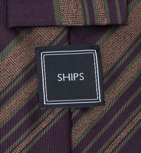 SHIPS「SHIPS: ラグジュアリー シルク メランジ ストライプ ネクタイ」|ネクタイ・蝶ネクタイ|