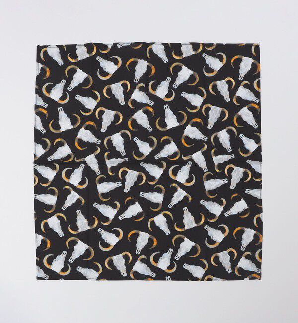 SHIPS「ROCKMOUNT: USA BANDANAS」|ハンカチ|ブラック