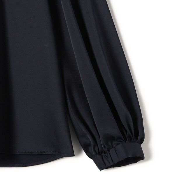 SHIPS for women「【SHIPS別注】troisiemeCHACO:〈手洗い可能〉サテン リボン ブラウス（セレモニー対応可）」|シャツ・ブラウス|