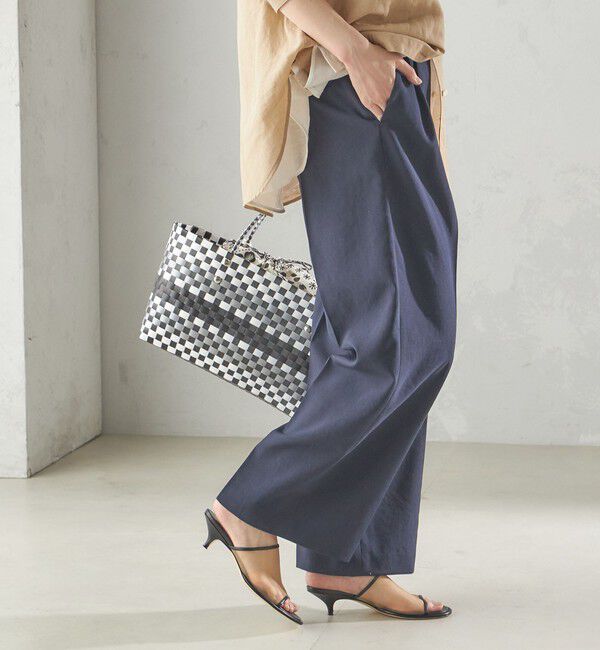 SHIPS for women「〈手洗い可能〉Asami 麻調合繊 2タック ワイドパンツ」|その他|