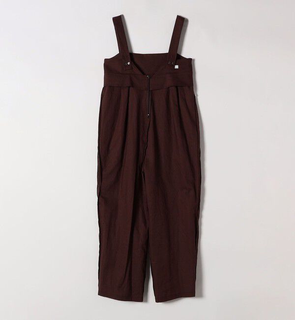 SHIPS any「SHIPS any:〈洗濯機可能〉リネン ミックス タック ワイド サロペット」|オールインワン|