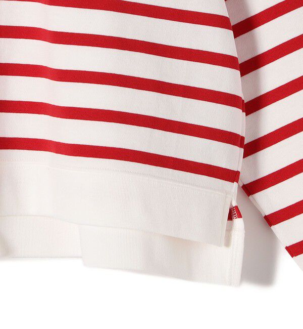 SHIPS for women「SHIPS Primary Navy Label:コットン ボーダー クルーネック プルオーバー」|Tシャツ・カットソー|