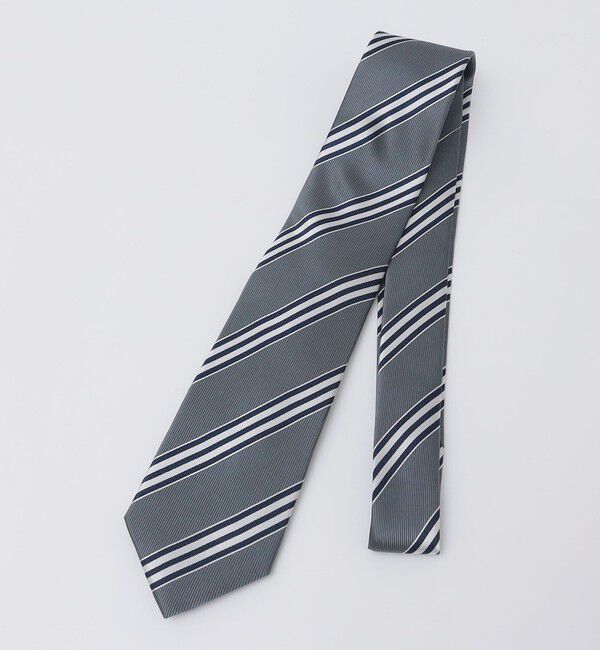 SHIPS Colors 「SHIPS Colors:シルク ストライプ ネクタイ 2◇」|ネクタイ・蝶ネクタイ|ヘザーグレー