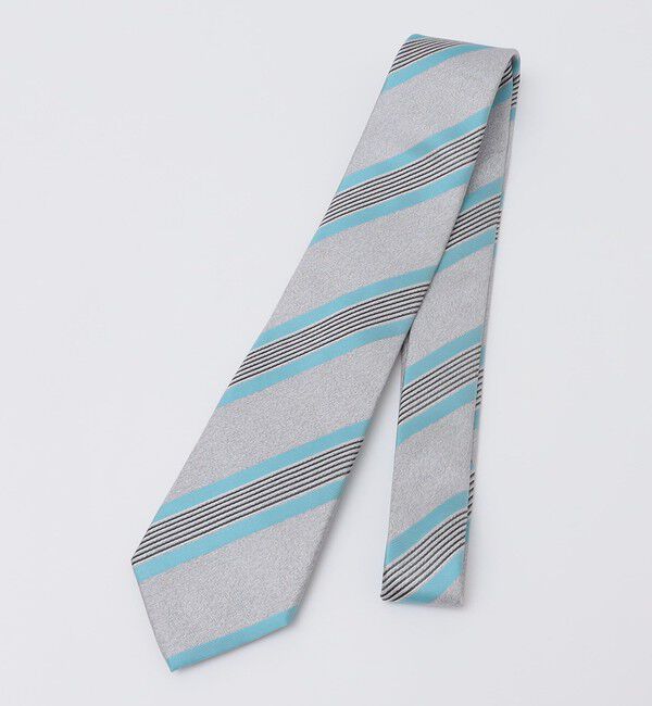 SHIPS Colors 「SHIPS Colors:シルク ストライプ ネクタイ 1」|ネクタイ・蝶ネクタイ|サックスブルー