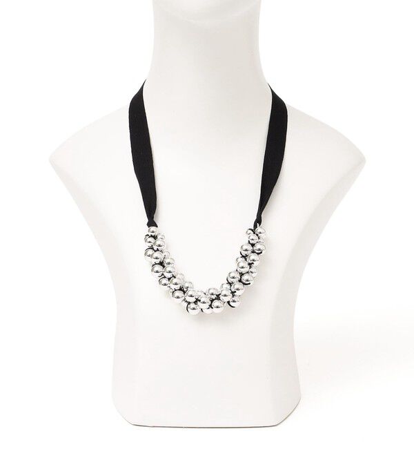 SHIPS for women「in mood:リボン ニット ボール ネックレス」|ネックレス|
