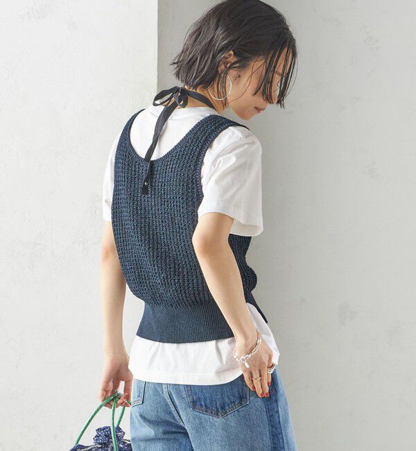 SHIPS for women「in mood:リボン ニット ボール ネックレス」|ネックレス|