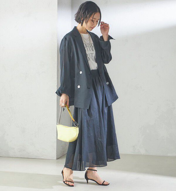 SHIPS for women「〈手洗い可能〉ラミー 4 シアー ジャケット」|テーラードジャケット|