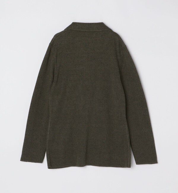 SHIPS「【SHIPS別注】FLY3: コットン/リネン ヘリンボーン ニット ブレザー」|テーラードジャケット|