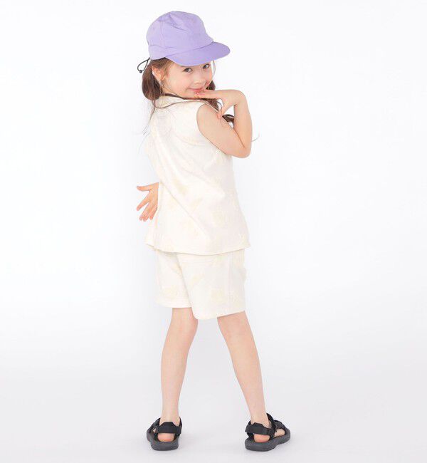 SHIPS KIDS「SHIPS KIDS:100cm～130cm / パイル ジャカード ノースリーブ TEE」|タンクトップ|