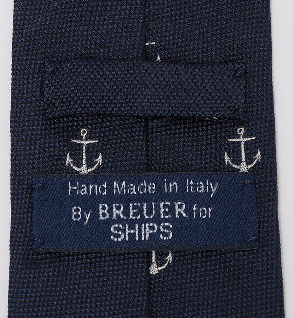 SHIPS「BREUER: シルク ジャカード マリン モチーフ ネクタイ」|ネクタイ・蝶ネクタイ|