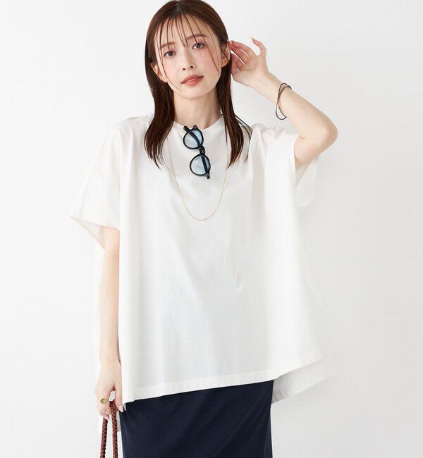 SHIPS Colors 「SHIPS Colors:〈手洗い可能〉ハイツイスト ケープ プルオーバー」|Tシャツ・カットソー|