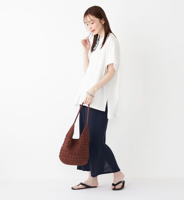 SHIPS Colors 「SHIPS Colors:〈手洗い可能〉ハイツイスト ケープ プルオーバー」|Tシャツ・カットソー|