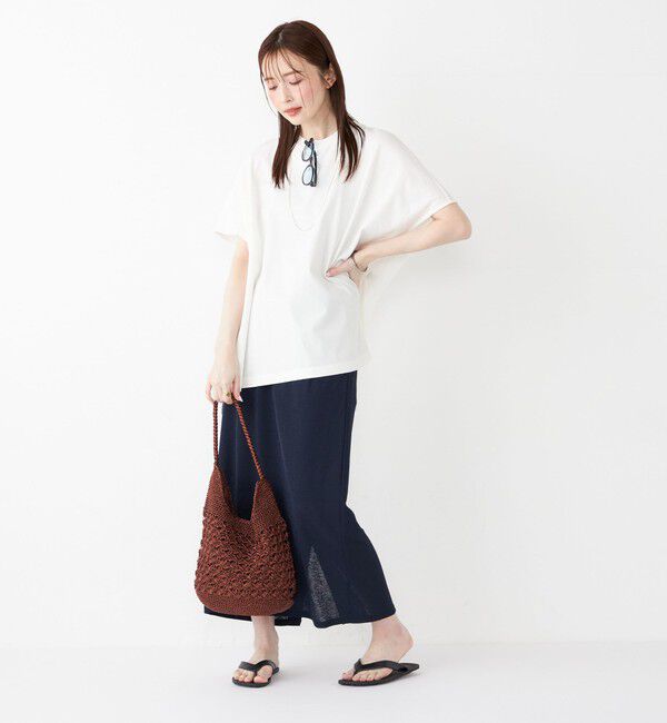 SHIPS Colors 「SHIPS Colors:〈手洗い可能〉ハイツイスト ケープ プルオーバー」|Tシャツ・カットソー|