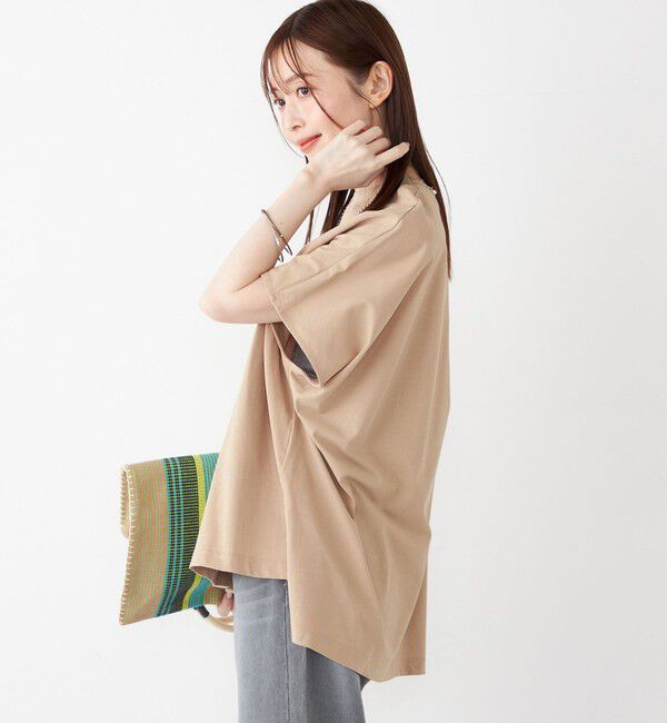 SHIPS Colors 「SHIPS Colors:〈手洗い可能〉ハイツイスト ケープ プルオーバー」|Tシャツ・カットソー|