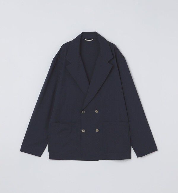 SHIPS「DE BONNE FACTURE: DOUBLE BREASTED JACKET」|テーラードジャケット|ネイビー