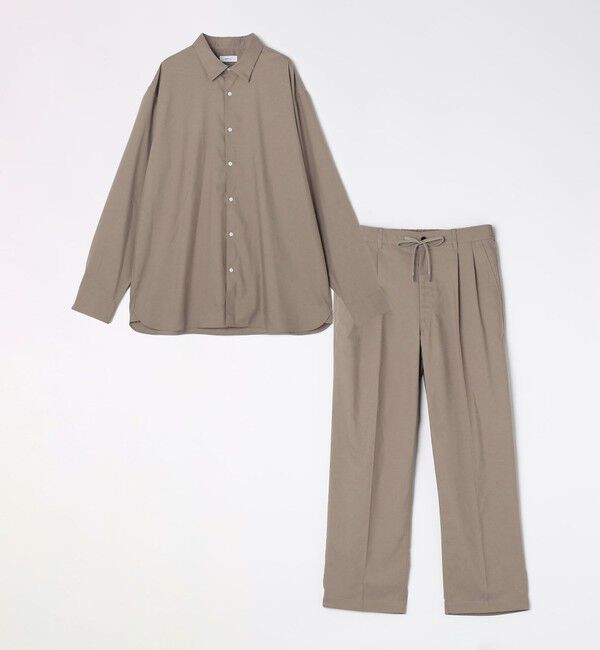 SHIPS any「SHIPS any: LIM BLESS ソリッド/ストライプ レギュラーカラー シャツ(セットアップ対応)◇」|シャツ・ブラウス|