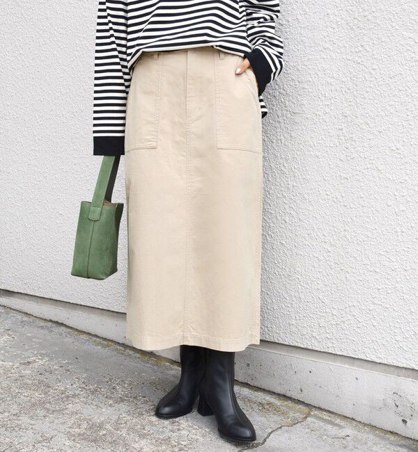 SHIPS for women「【WEB限定】〈洗濯機可能〉ベイカー フレア スカート」|スカート|ベージュ