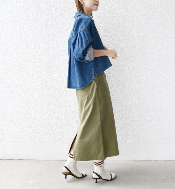 SHIPS for women「【WEB限定】〈洗濯機可能〉ベイカー フレア スカート」|スカート|