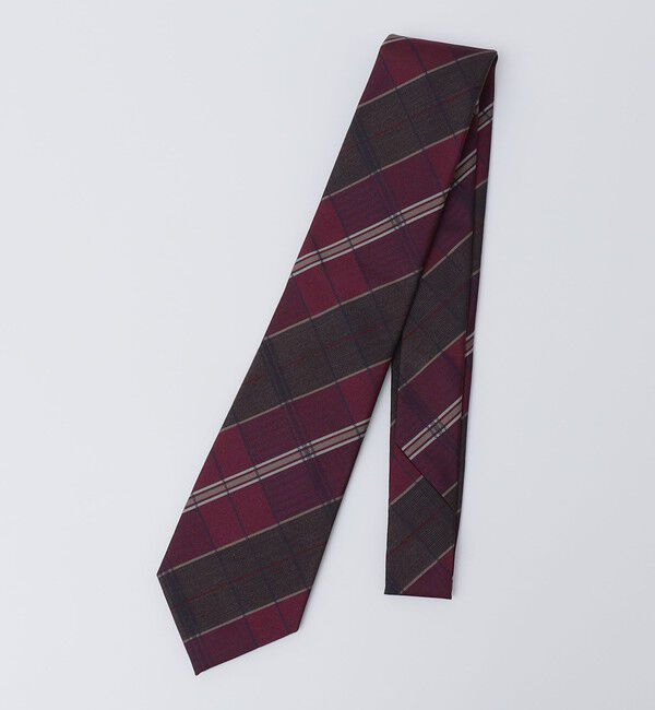 SHIPS「SHIPS: シルク デラヴェ チェック ネクタイ」|ネクタイ・蝶ネクタイ|