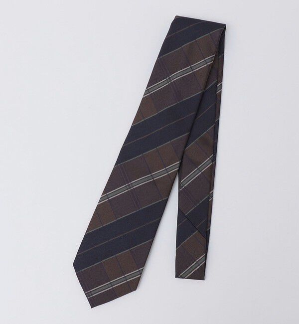 SHIPS「SHIPS: シルク デラヴェ チェック ネクタイ」|ネクタイ・蝶ネクタイ|ネイビー