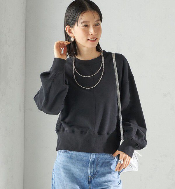 SHIPS for women「ミニ 裏毛 ラウンド ヘム プルオーバー」|スウェット・ジャージ|