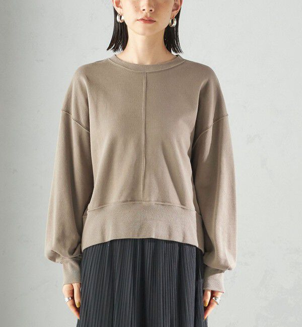 SHIPS for women「ミニ 裏毛 ラウンド ヘム プルオーバー」|スウェット・ジャージ|