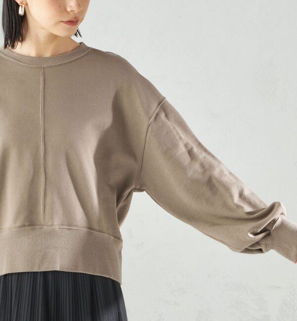 SHIPS for women「ミニ 裏毛 ラウンド ヘム プルオーバー」|スウェット・ジャージ|