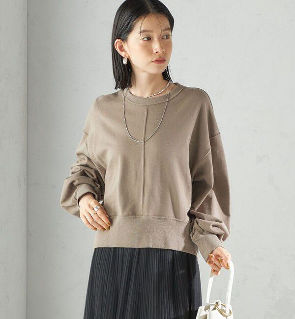 SHIPS for women「ミニ 裏毛 ラウンド ヘム プルオーバー」|スウェット・ジャージ|