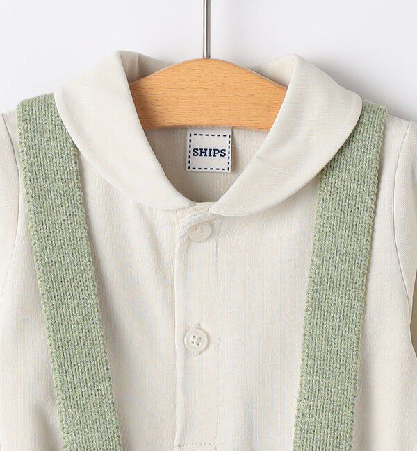 SHIPS KIDS「SHIPS KIDS:70～80cm /ニット セット ロンパース」|ロンパース|
