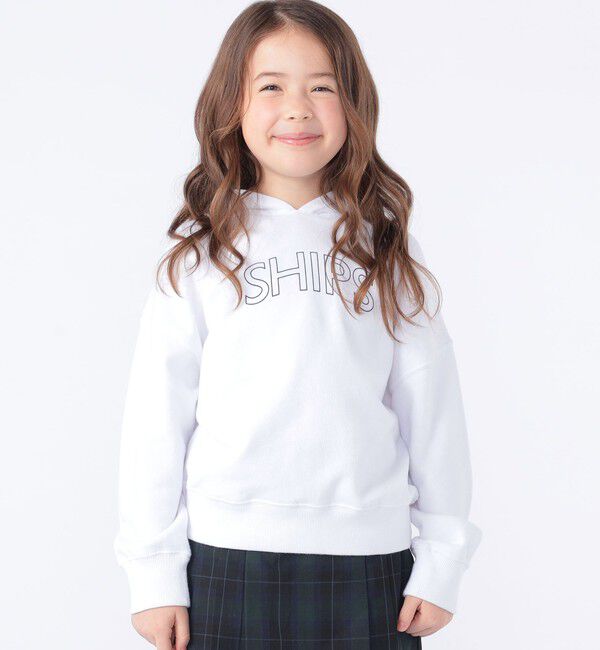 SHIPS KIDS「【WEB限定】SHIPS KIDS:100～160cm / SHIPS ラウンド ロゴ パーカ」|パーカー|
