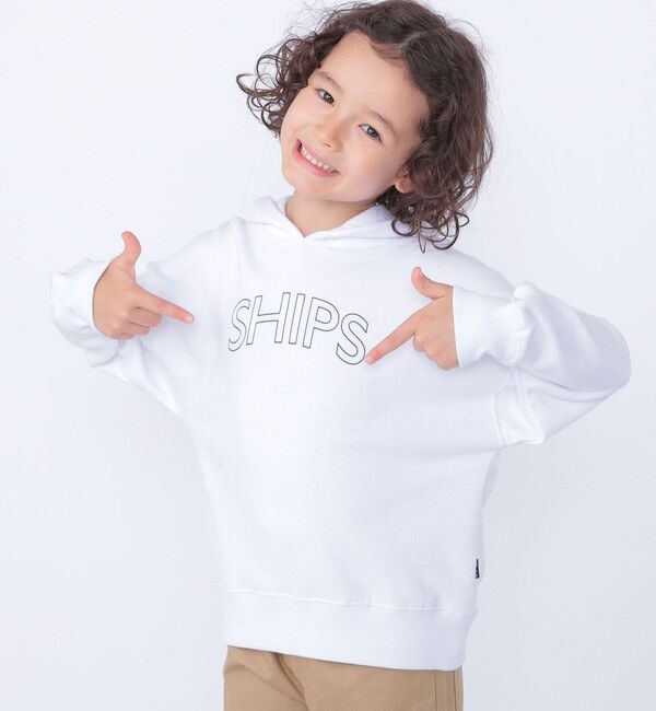 SHIPS KIDS「【WEB限定】SHIPS KIDS:100～160cm / SHIPS ラウンド ロゴ パーカ」|パーカー|