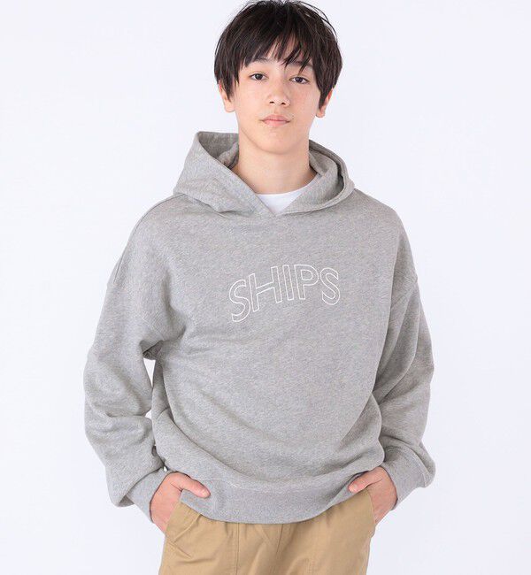 SHIPS KIDS「【WEB限定】SHIPS KIDS:100～160cm / SHIPS ラウンド ロゴ パーカ」|パーカー|