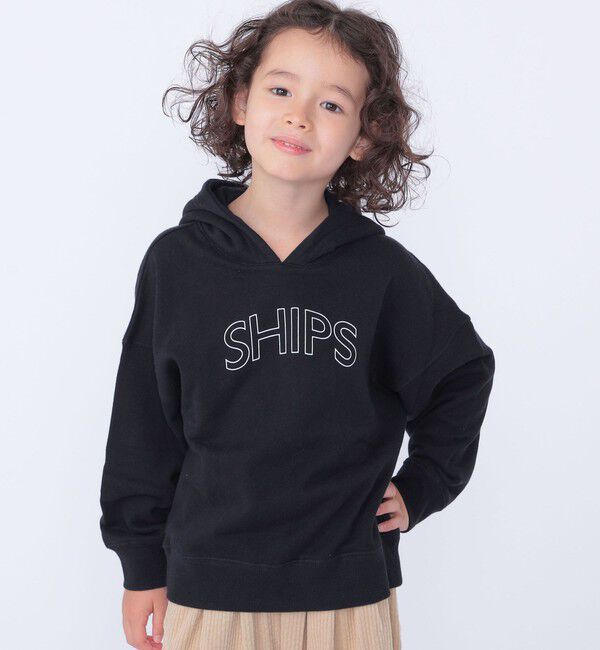 SHIPS KIDS「【WEB限定】SHIPS KIDS:100～160cm / SHIPS ラウンド ロゴ パーカ」|パーカー|