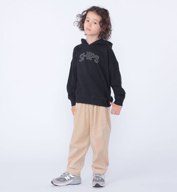 SHIPS KIDS「【WEB限定】SHIPS KIDS:100～160cm / SHIPS ラウンド ロゴ パーカ」|パーカー|