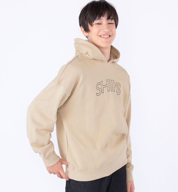 SHIPS KIDS「【WEB限定】SHIPS KIDS:100～160cm / SHIPS ラウンド ロゴ パーカ」|パーカー|