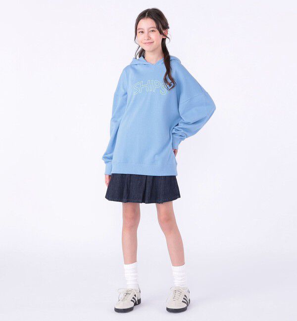 SHIPS KIDS「【WEB限定】SHIPS KIDS:100～160cm / SHIPS ラウンド ロゴ パーカ」|パーカー|