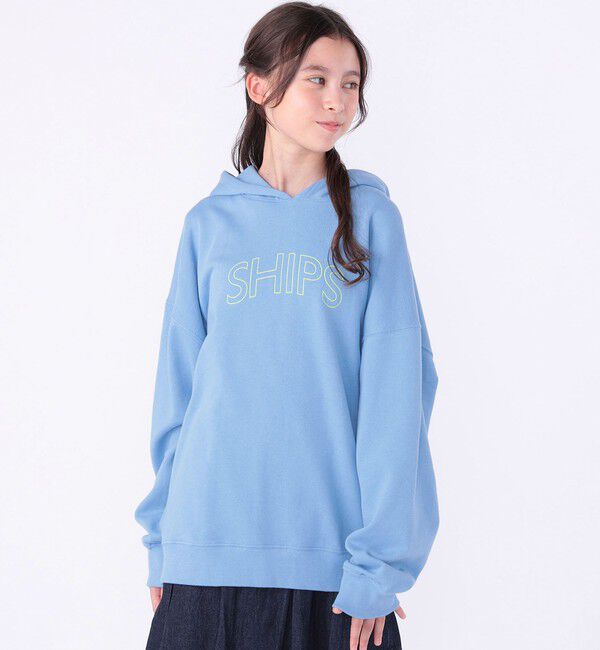 SHIPS KIDS「【WEB限定】SHIPS KIDS:100～160cm / SHIPS ラウンド ロゴ パーカ」|パーカー|