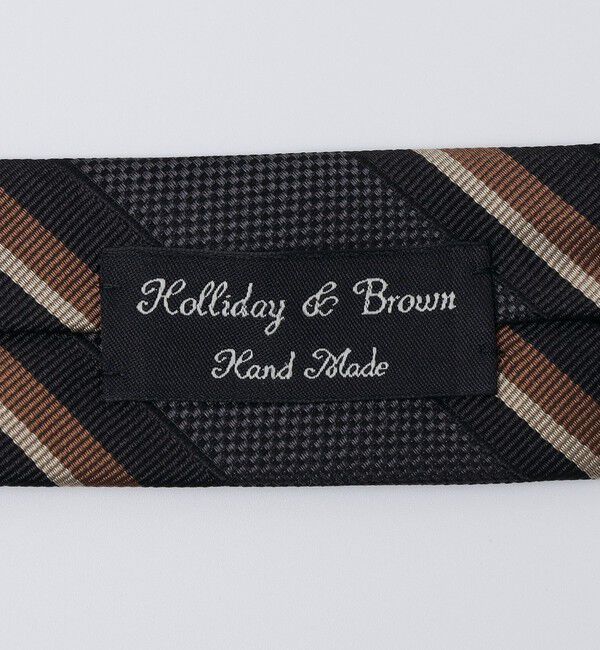 SHIPS「Holliday＆Brown: シルク バスケット ストライプ ネクタイ」|ネクタイ・蝶ネクタイ|