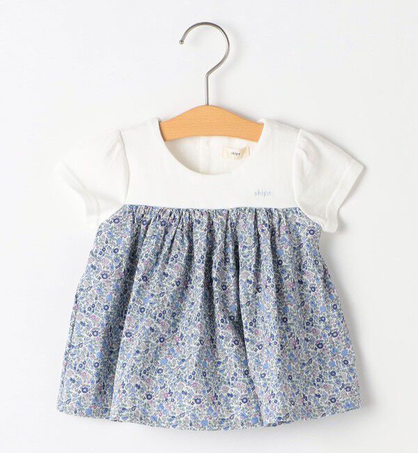 SHIPS KIDS「SHIPS KIDS:70～80cm / フラワー セット ロンパース」|ロンパース|