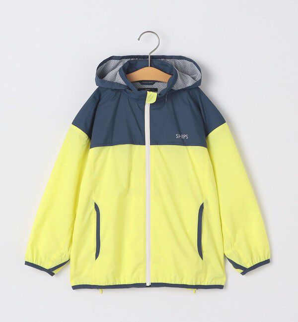 SHIPS KIDS「SHIPS KIDS:140～160cm /〈撥水/洗濯機可能〉ジップアップ パーカ」|ブルゾン・スタジャン|ネイビー