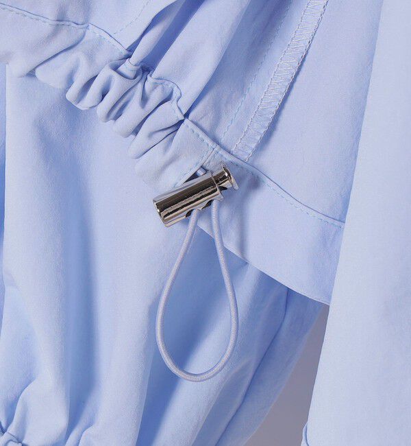 SHIPS for women「〈接触冷感 / 撥水加工〉TEXBRID(R) タフタ ギャザー 羽織 ブルゾン」|ブルゾン・スタジャン|