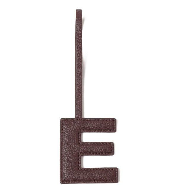 SHIPS for women「《追加予約》【WEB限定】George Cinq:イニシャル チャーム（ブラウン）」|チャーム・キーホルダー|