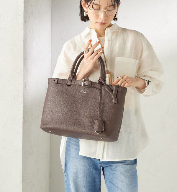 SHIPS for women「《追加予約》【WEB限定】George Cinq:イニシャル チャーム（ブラウン）」|チャーム・キーホルダー|