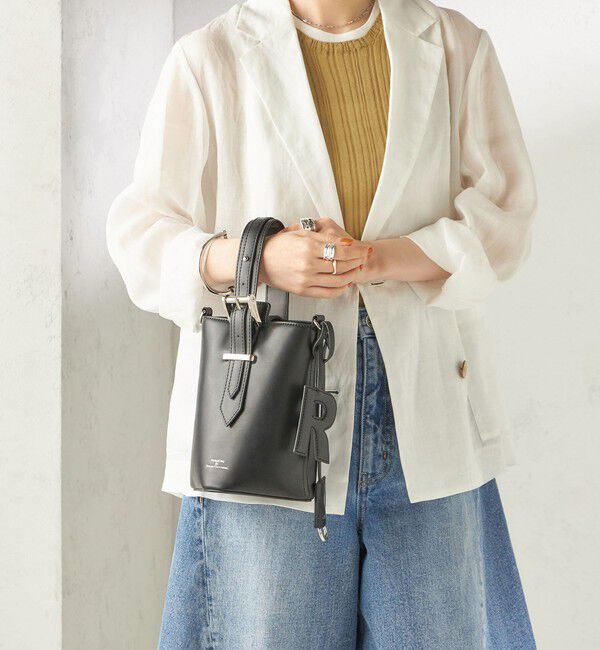 SHIPS for women「《追加予約》【WEB限定】George Cinq:イニシャル チャーム（ブラック）」|チャーム・キーホルダー|