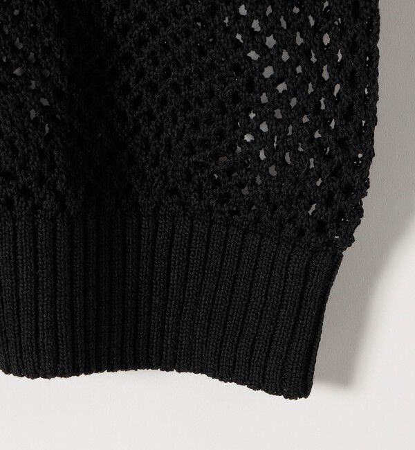 quaranciel「quaranciel:〈手洗い可能〉透かし編み 襟付き ニット カーディガン」|カーディガン|