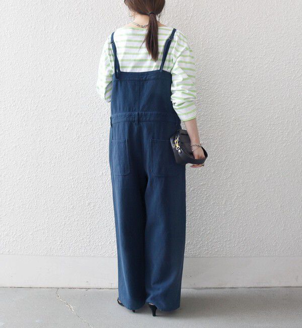 SHIPS any「SHIPS any:〈洗濯機可能〉カルゼ キャミ ワイド サロペット」|オールインワン|